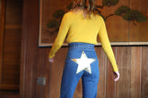 SuperStar Bells | Vintage Gold Jeans Stoned Immaculate 