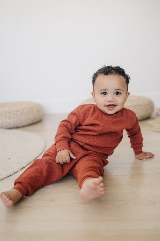 Jogger Pants | Brick Red Bottoms Henry Drew Collection 