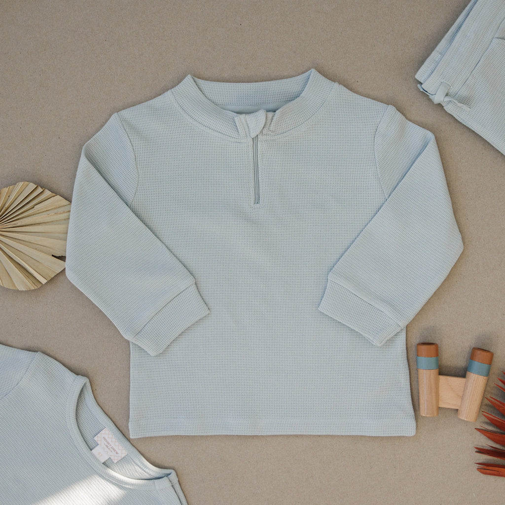 Quarter Zip | Seafoam Green Tops & Tees Henry Drew Collection 