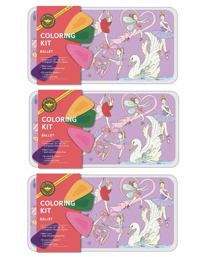 Coloring Kit - 3 units in set - BALLERINA Large Coloring Kits VICILink 