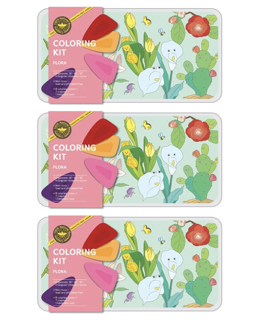 Coloring Kit - 3 units in set - FLORA Large Coloring Kits VICILink 