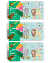 Coloring Kit - 3 units in set - SAFARI BIG FIVE Large Coloring Kits VICILink 