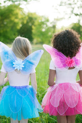 Fancy Flutter Skirt Sets with Wings & Wands Costumes Great Pretenders USA 