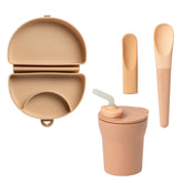 Sip & Go | Almond Butter Kids Dinnerware Miniware 