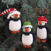 Puffin Ornament- set of 3 Christmas Ornaments Melange Collection 