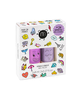 Nailpolish and Nail Sticker Set for Kids WOW VICILink 