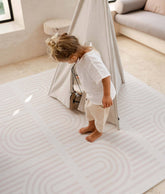 Premium Foam Playmats | Linear - Linen Toddlekind 