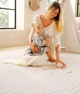 Premium Foam Playmats | Linear - Linen Toddlekind 