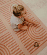 Premium Foam Playmats | Linear - Camel Toddlekind 