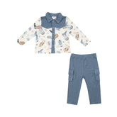 CowBoy Buttondown And Pant - CowBoy Boots Blue 465 Angel Dear 