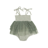 Tutu Bubble - Mini Green Gingham 484 Angel Dear 