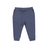 French Terry Jogger - Footballs Inky Blue 669 Angel Dear 