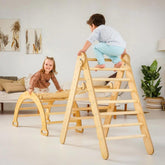 4in1 Montessori Climbing Set: Triangle Ladder + Climbing Arch + Slide Board + Art Addition 4in1 Playsets Goodevas 