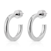 .5" Ava Huggie Hoops Earrings eklexic Silver 