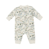 Baseball Collar Romper - Artsy Dinos 536 Angel Dear 