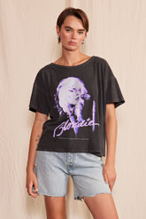 Blondie Sunday Girl Tee Band Tees People of Leisure Grey XS 