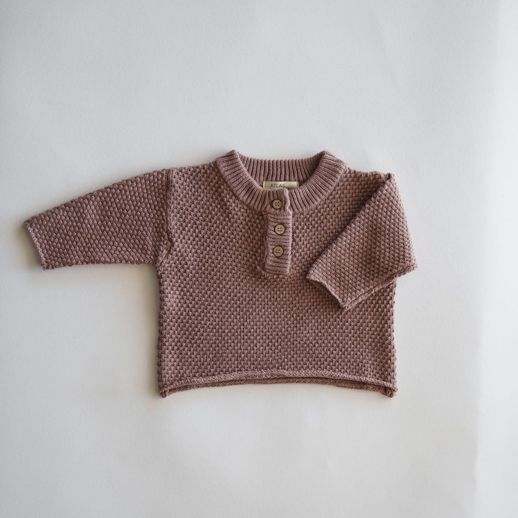 Organic Knit Baggy Longsleeve New shopatlasgrey Brownie 0-3M 