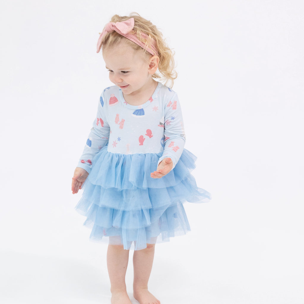 L/S Layered Tulle Dress - Ice Skating 565 Angel Dear 