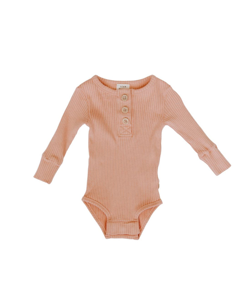 Organic Cotton Rib Magnetic Bodysuit Onesies Dear Hayden Strawberries and Cream Newborn 