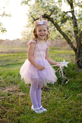 Pink Shimmer Unicorn Dress & Headband Costumes Great Pretenders USA 