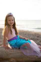 Mermaid Glimmer Skirt Set with Headband Costumes Great Pretenders USA 