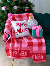 Shiraleah "Very Merry" Velvet Pillow | Ivory Throw Pillows Shiraleah 