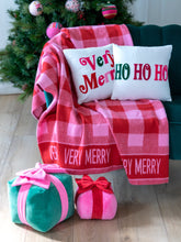 Shiraleah "Very Merry" Velvet Pillow | Ivory Throw Pillows Shiraleah 