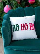 Shiraleah "Ho Ho Ho" Velvet Pillow | Ivory Throw Pillows Shiraleah 