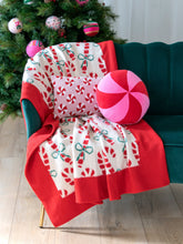 Shiraleah Peppermint Pillow | Pink Throw Pillows Shiraleah 