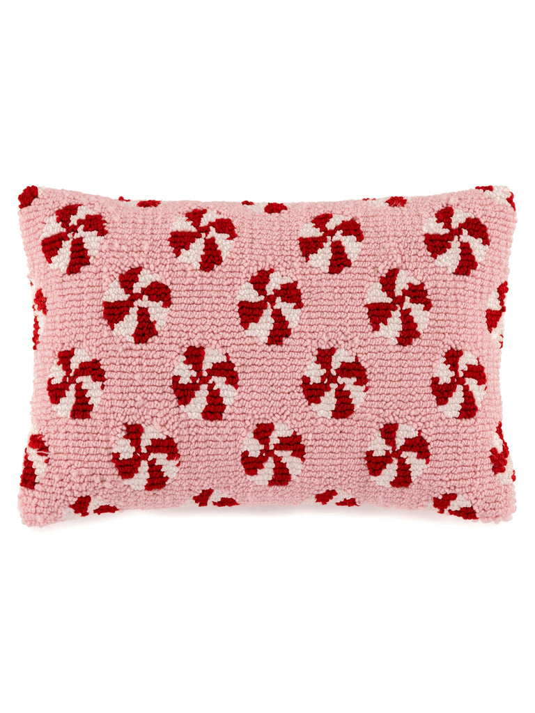 Shiraleah Peppermint Pillow | Pink Throw Pillows Shiraleah 