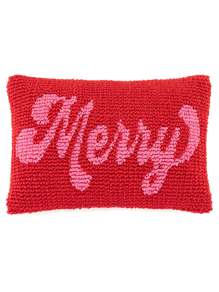 Shiraleah "Merry" Pillow | Red Throw Pillows Shiraleah 