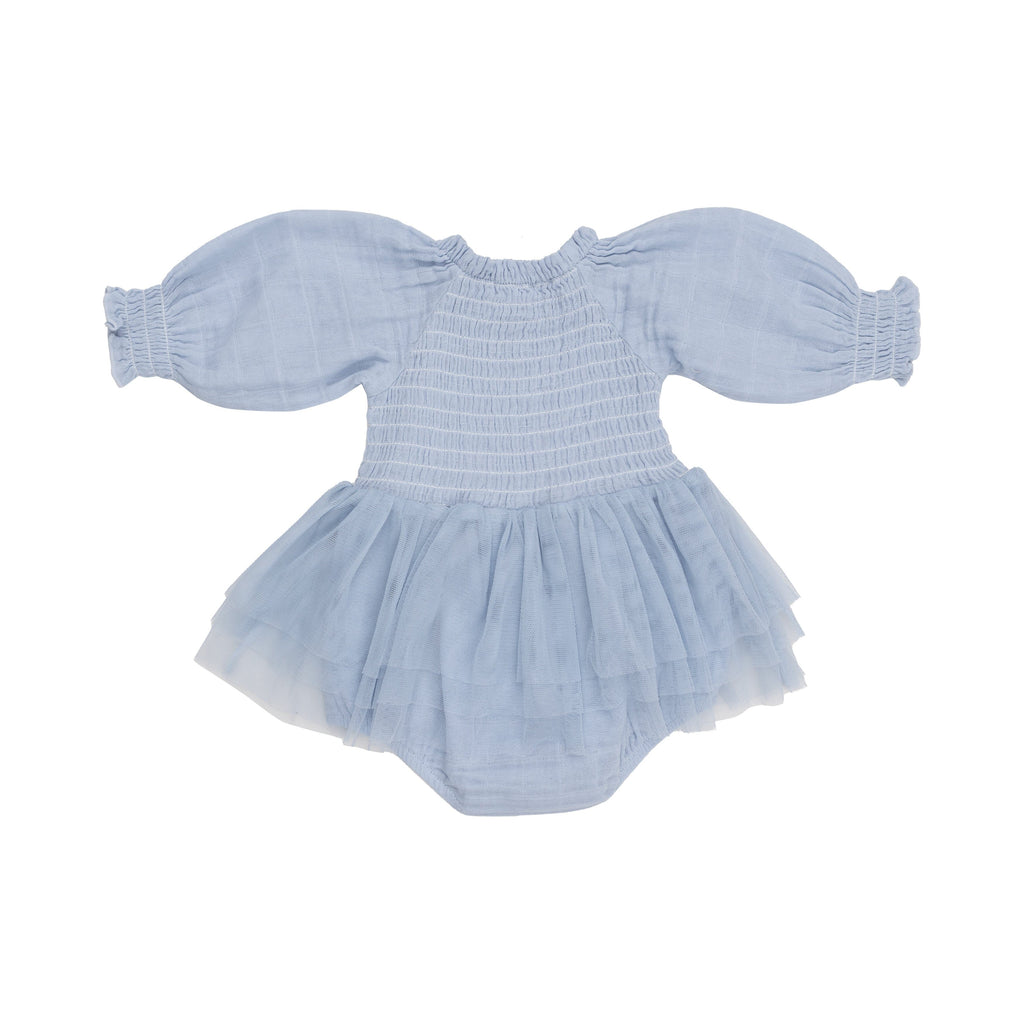 Long Sleeve Bubble Tutus - Dusty Blue 627 Angel Dear 