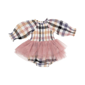 Long Sleeve Bubble Tutus - Harvest Plaid 627 Angel Dear 