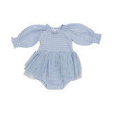 Long Sleeve Bubble Tutus - Dusty Blue 627 Angel Dear 