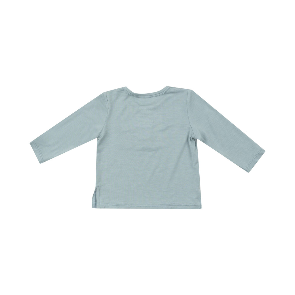 L/S Henley W/Pocket - Gray Mist 633 Angel Dear 