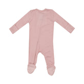 2 Way Zipper Footie - Solid Silver Pink Footies Angel Dear 