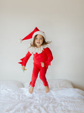 Red Holiday Elf Pajama Costume, Santa Costume Costumes Band of the Wild 