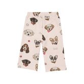 Zip Hoodie +Wide Leg Pant - Pretty Puppy Faces 660 Angel Dear 