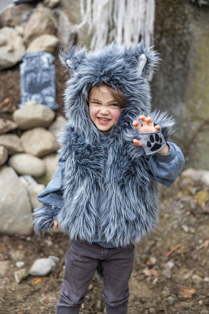 Big Bad Wolf Vest with Gloves Costumes Great Pretenders USA Size 3-4 