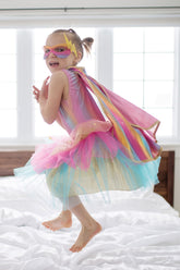 Super-duper Tutu/Cape/Mask, Pink & Gold Costumes Great Pretenders USA 