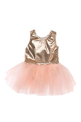 Ballet Tutu Dress Costumes Great Pretenders USA Rose Gold Size 3-4 