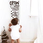 Canvas Growth Chart - Safari Decor Wee Gallery 