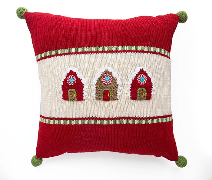 Gingerbread House 14" Pillow Throw Pillows Melange Collection 