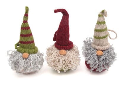 Gnome Ornament- set of 3 Christmas Ornaments Melange Collection 