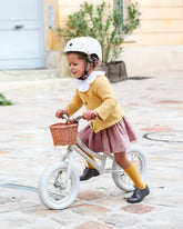 Ride-On Balance Bike Ivory White + Helmet Ride-Ons VICILink 