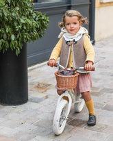 Ride-On Balance Bike Ivory White + Helmet Ride-Ons VICILink 