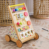 Tiny Land® Premium Natural Wooden Activity Walker baby walker Tiny Land 