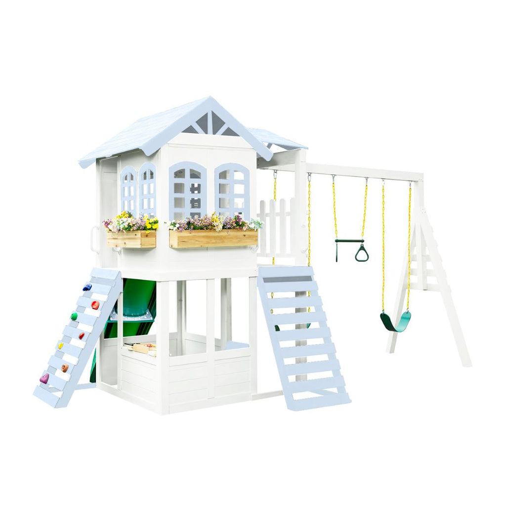 Reign Two Story Playhouse Custom Color Playhouses 2MamaBees 