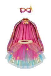 Super-duper Tutu/Cape/Mask, Pink & Gold Costumes Great Pretenders USA 