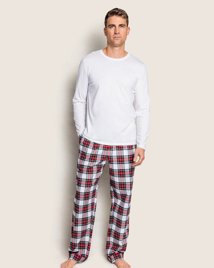 Men's Brushed Cotton Pants in Balmoral Tartan Men's Pants Petite Plume 